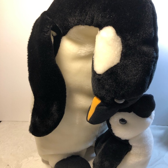 Emperor Penguin Plush Toy Stuffed Animal Mom And Baby Standing on Feet 15” - Picture 8 of 9